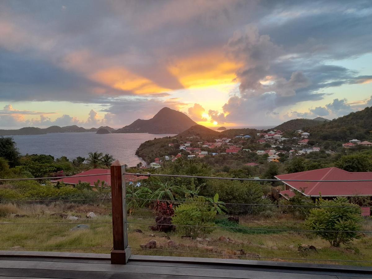 Ti Kaz Anoli Vue Epoustouflante Sur La Baie Terre-de-Bas Exterior foto